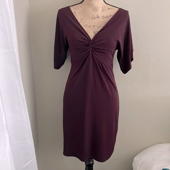 EUC! Laundry by Shelli Segal Burgundy Dress - Size 4 - Picture 1 of 10